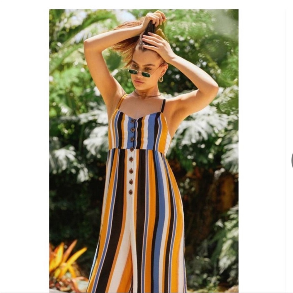 Urban Outfitters Tootsie Vertical Stripe Romper